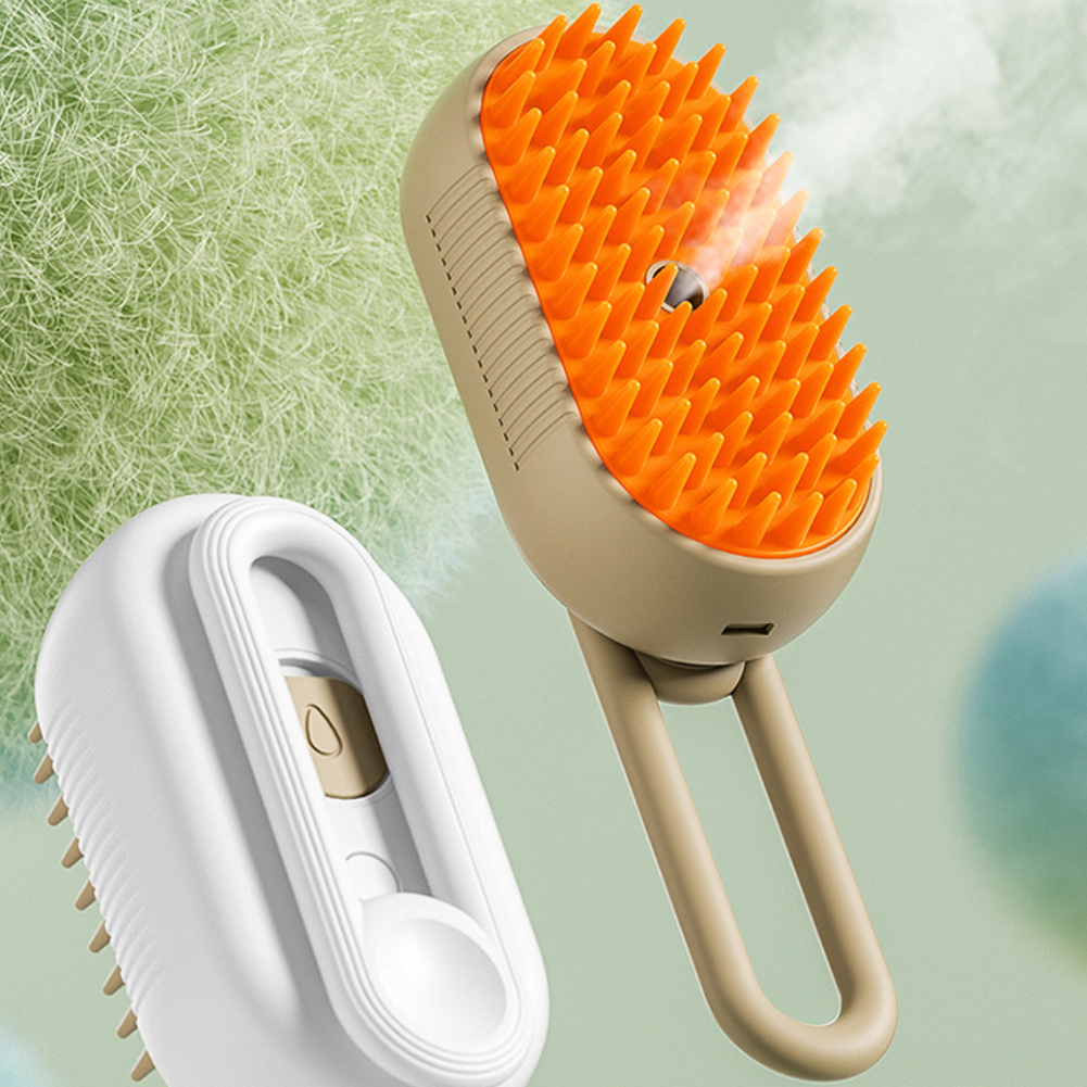 Steam Pet Brush 3-in-1 Massage Dog Steamy Brush Spray Beauty Tangled and Loose Hair Removal Cats Grooming Comb Dogs